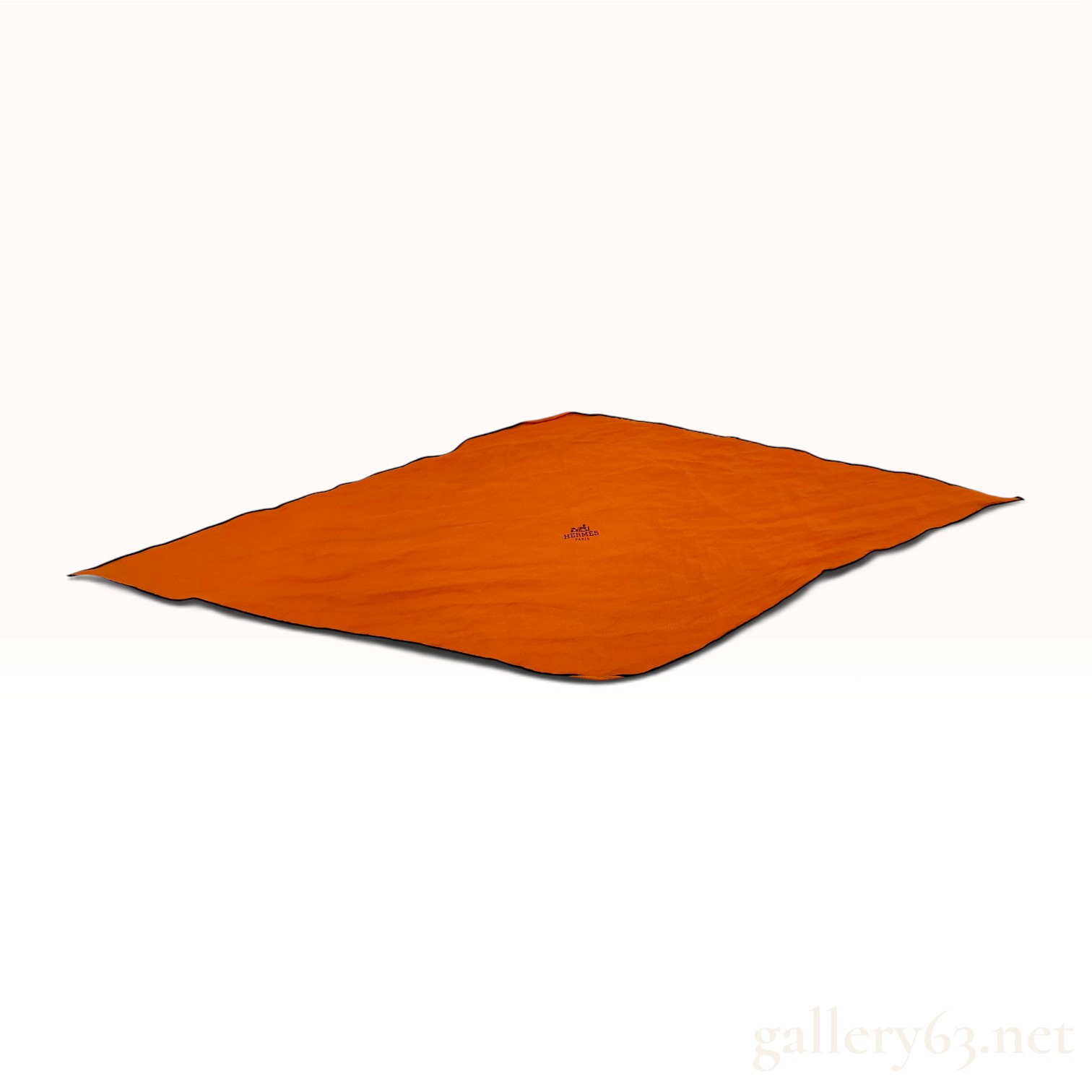 Hermes Losange Orange Silk Scarf