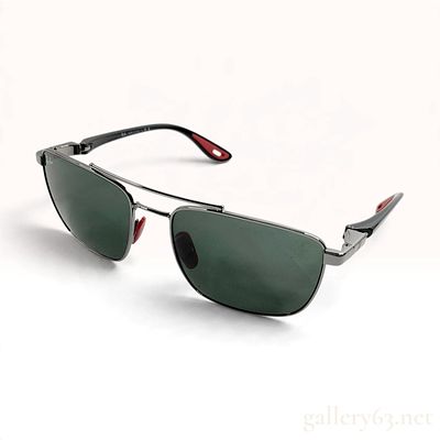 Ray-Ban Scuderia Ferrari RB 3715-M Gunmetal Gray Sunglasses. These Ray-Ban sunglasses are a 