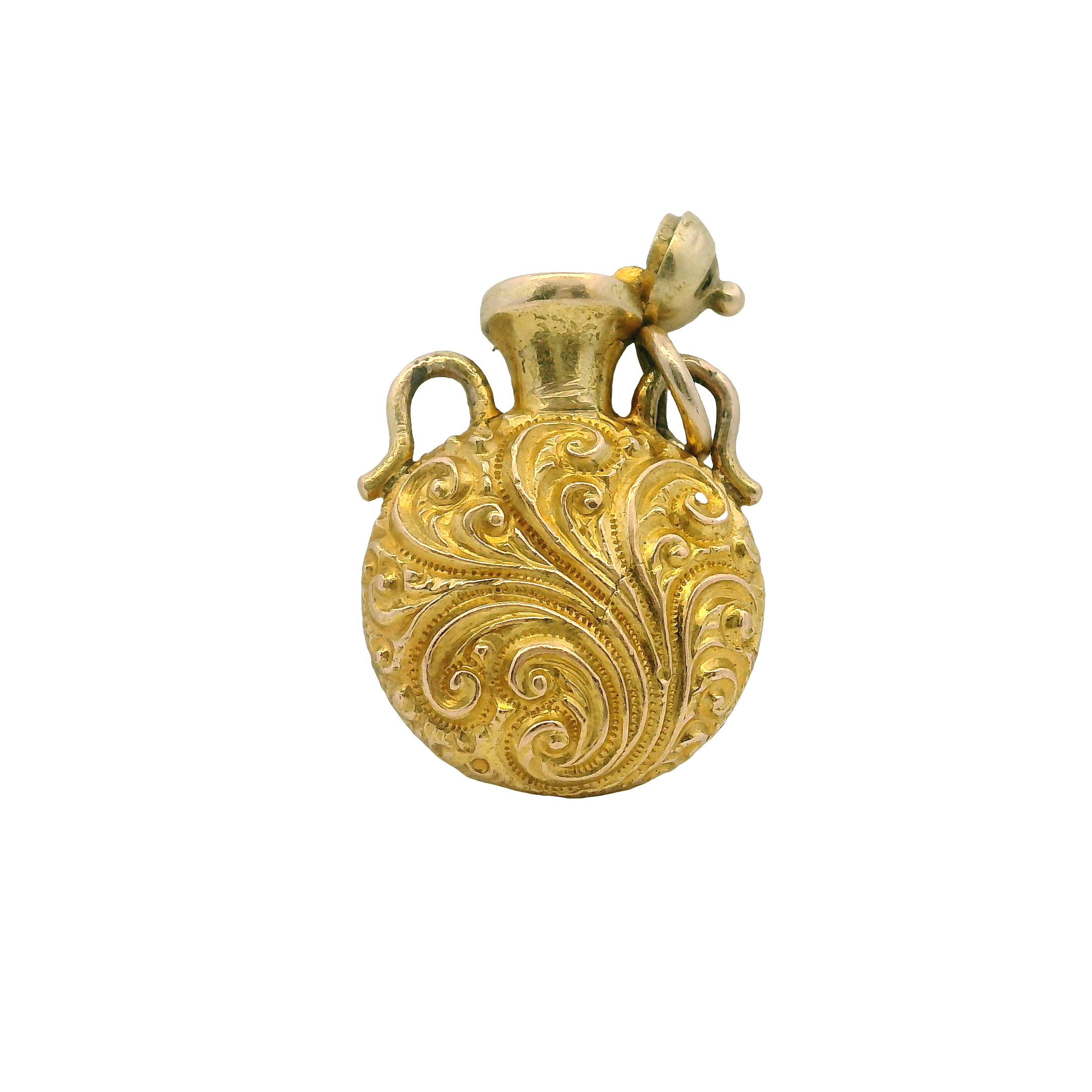 18K Yellow Gold Urn Charm