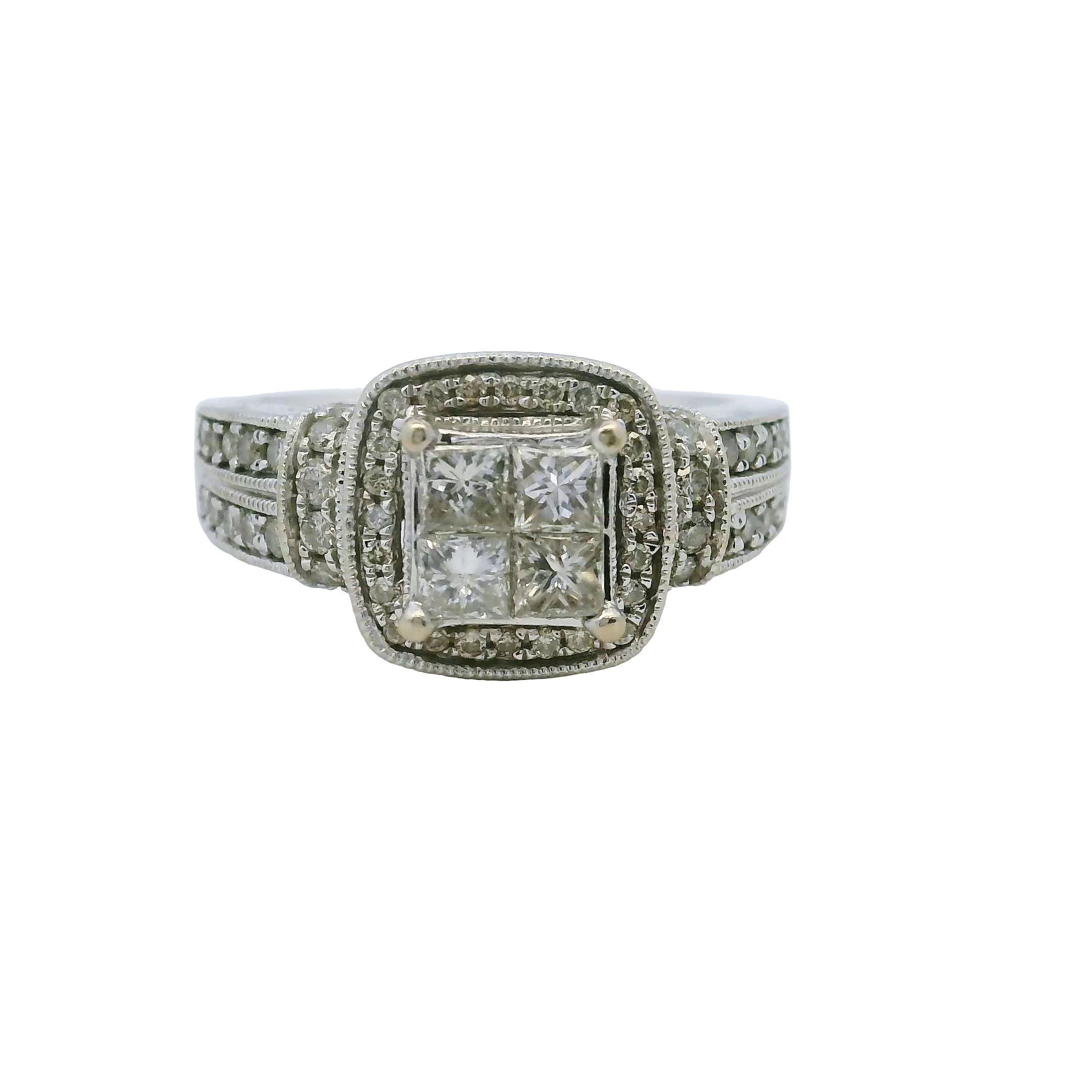 14K Gold Diamond Engagement Ring