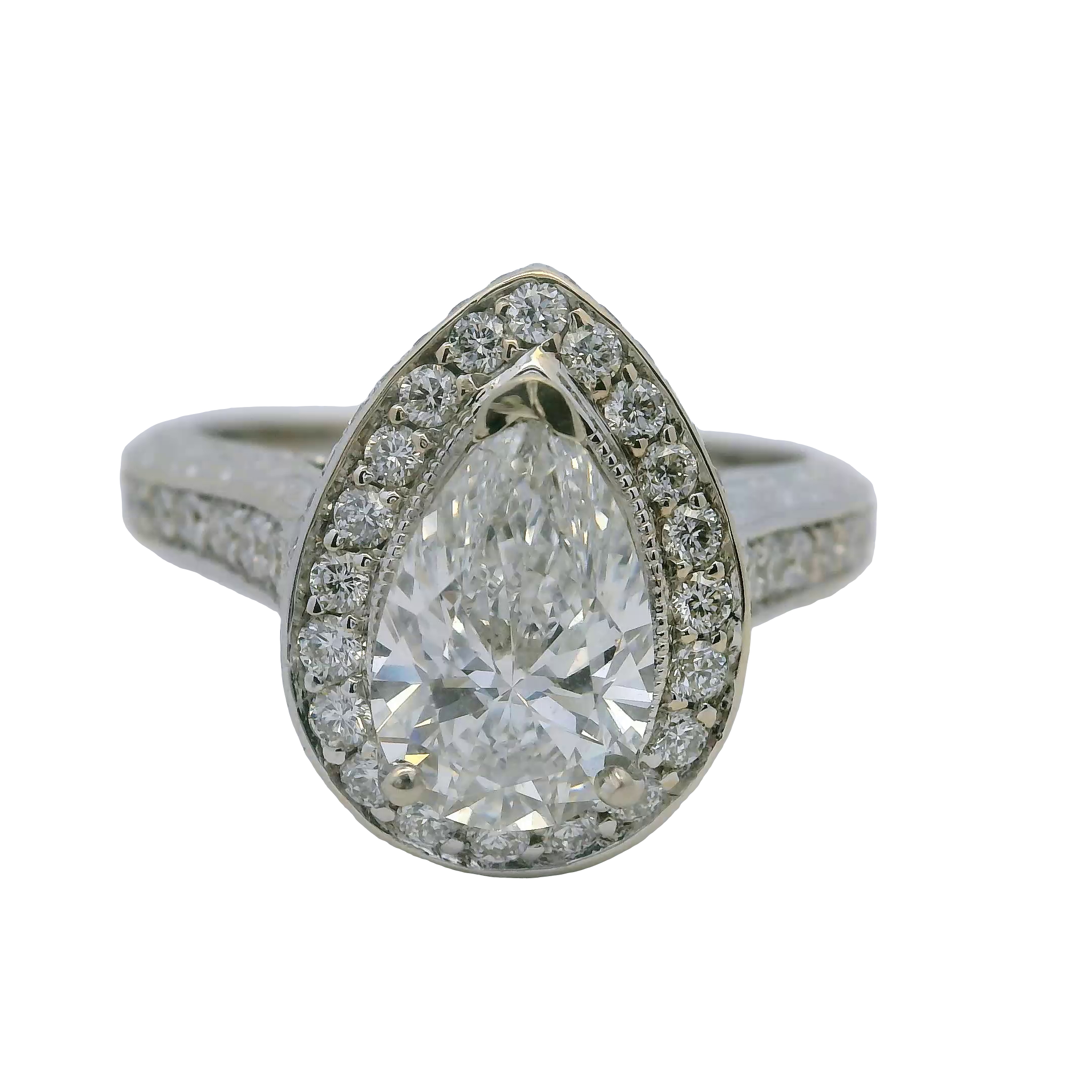 18K Gold 1.90ct Lab Engagement Ring