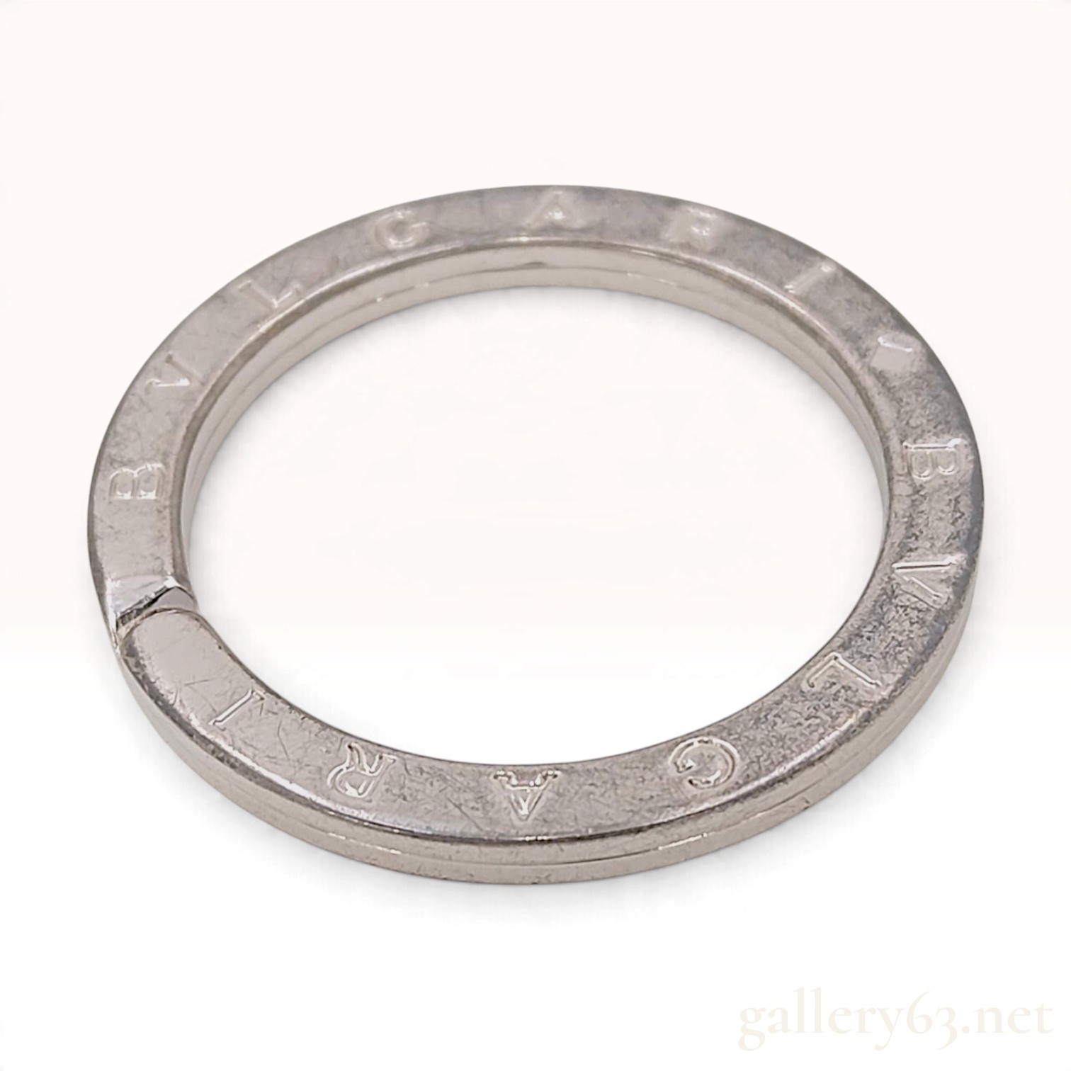 Bvlgari Bvlgari Sterling Silver Key Ring Boxed