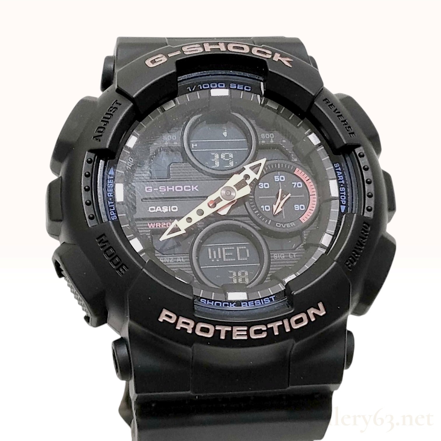 Casio G-Shock GMA-S140-1A Black Resin Analog Digital Watch with Box