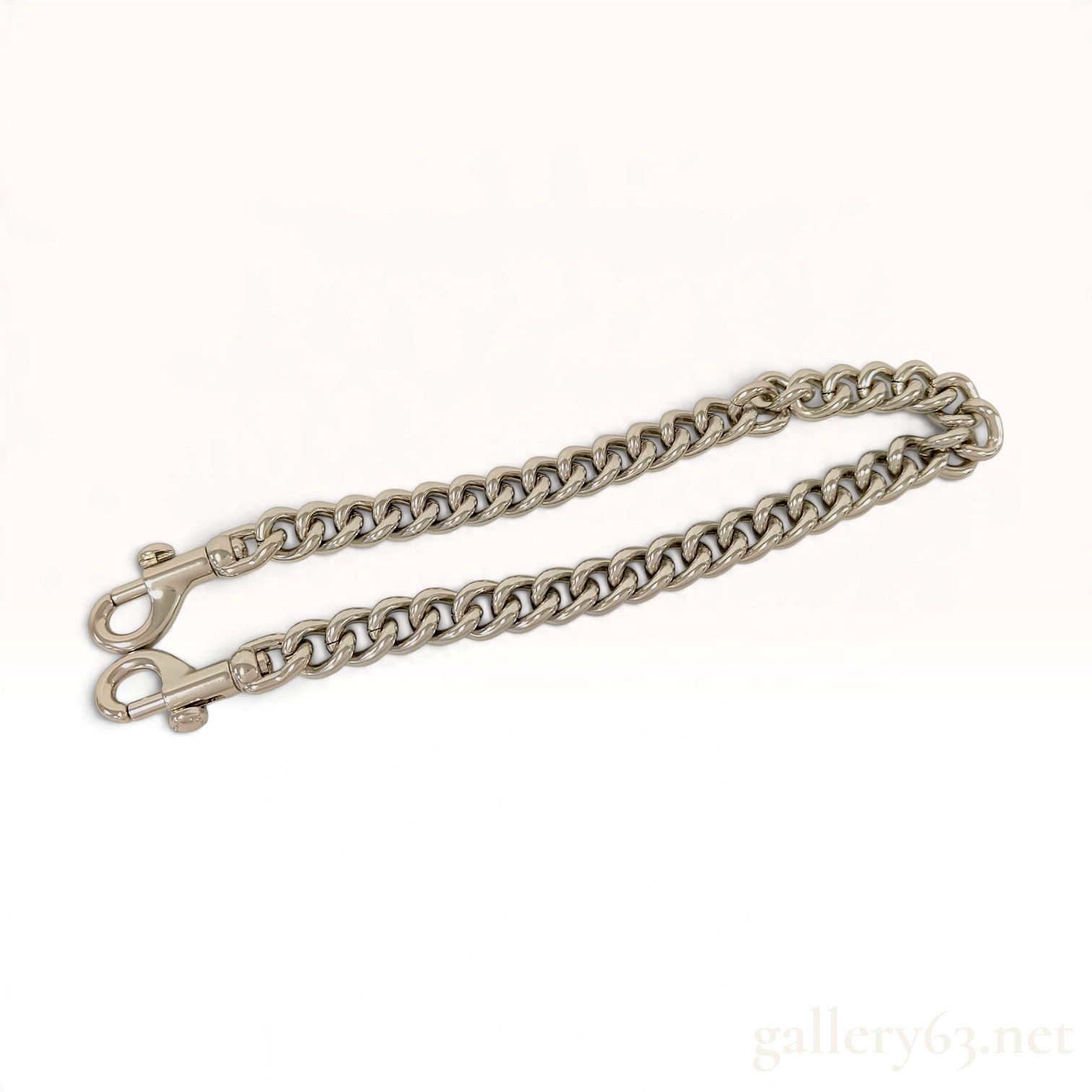 Coach Silver Tone Curb Link Accessory Chain with Dust Bag