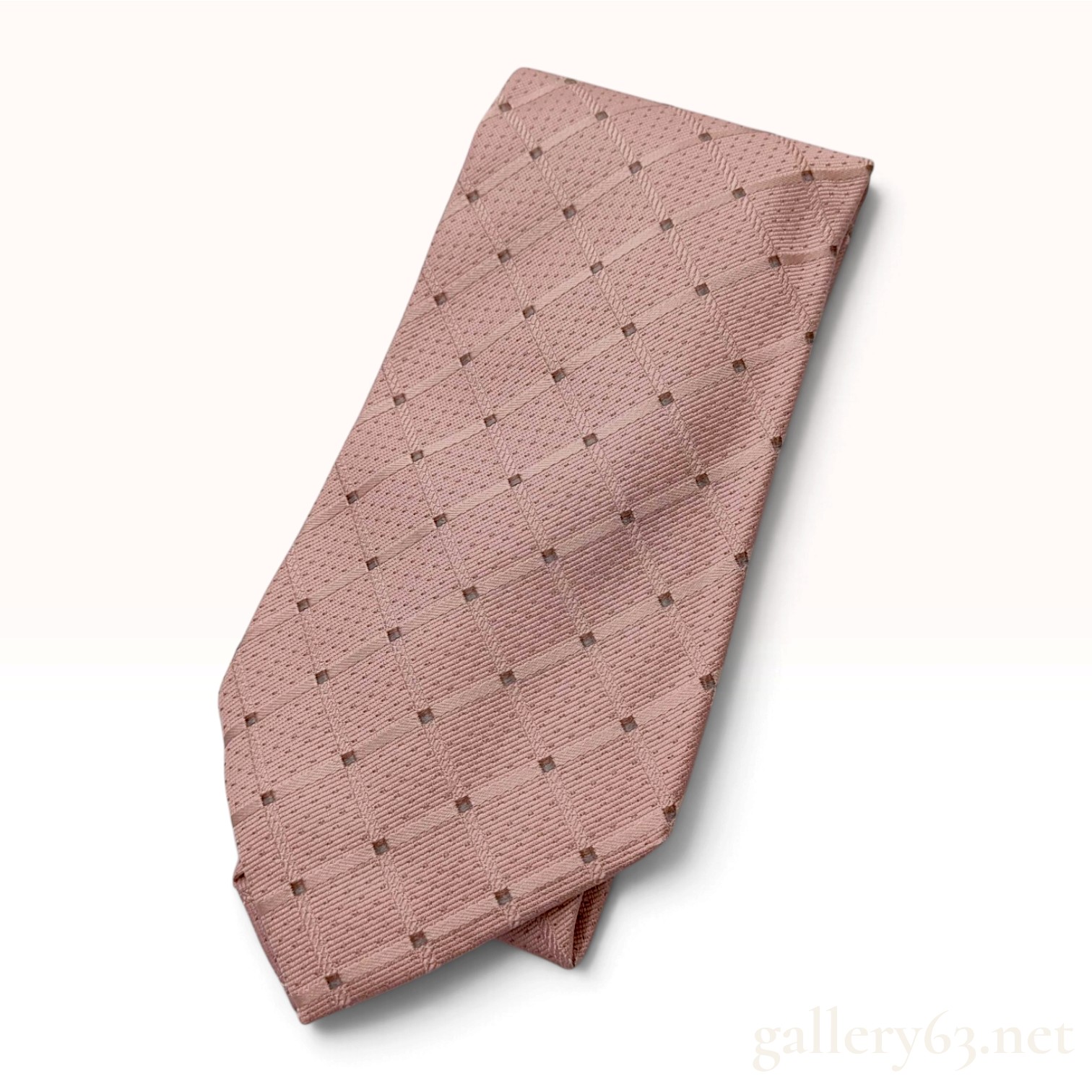 Gucci Geometric Silk Necktie in Dusty Rose