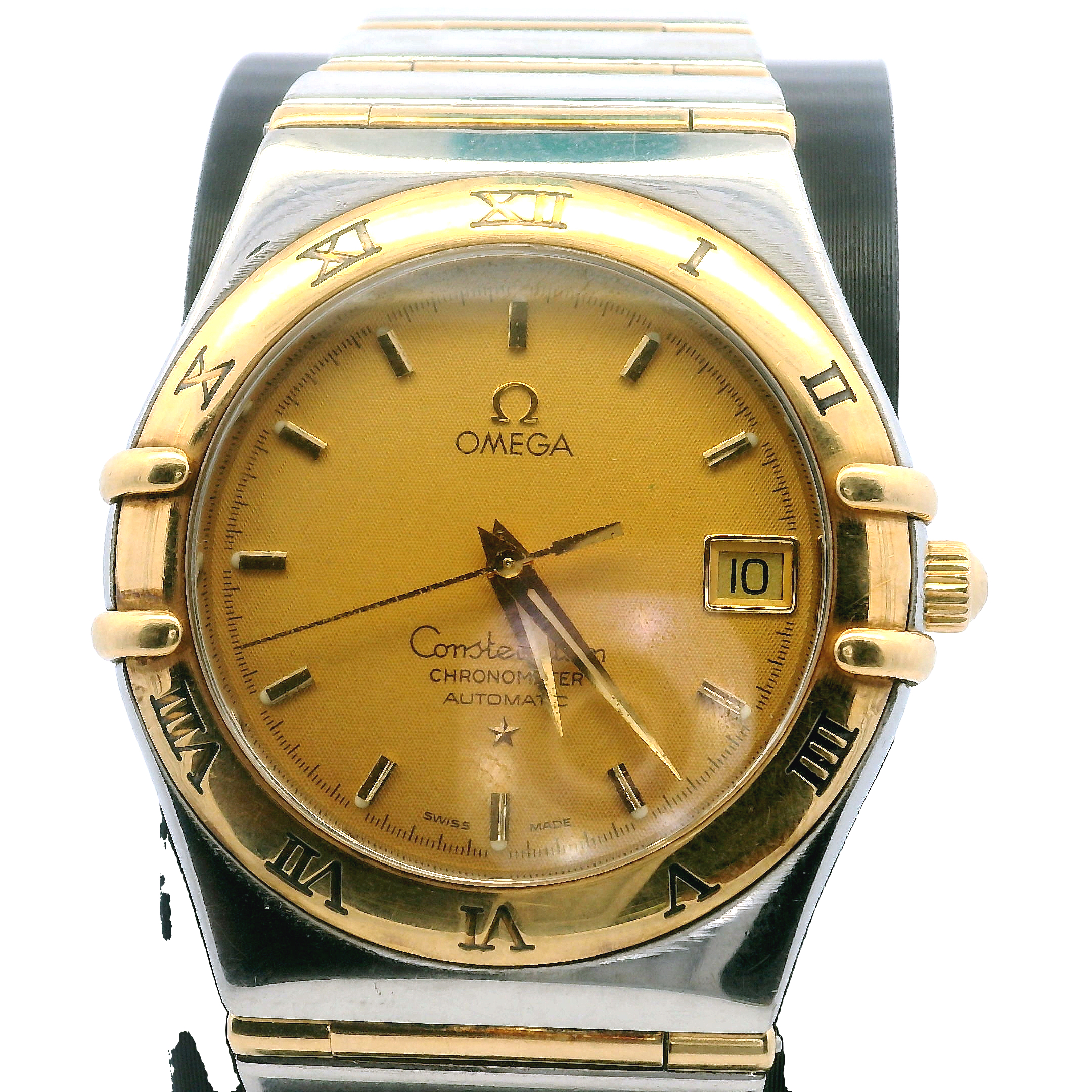 Omega Constellation 18K Gold/Stainless Automatic Watch