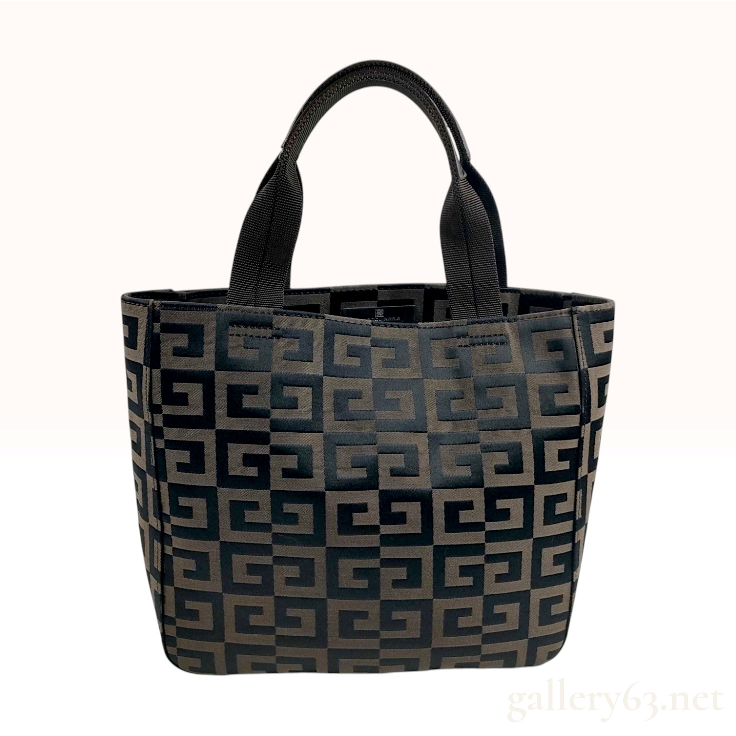 Givenchy Maroquinerie Monogram Brown Canvas Top Handle Bag
