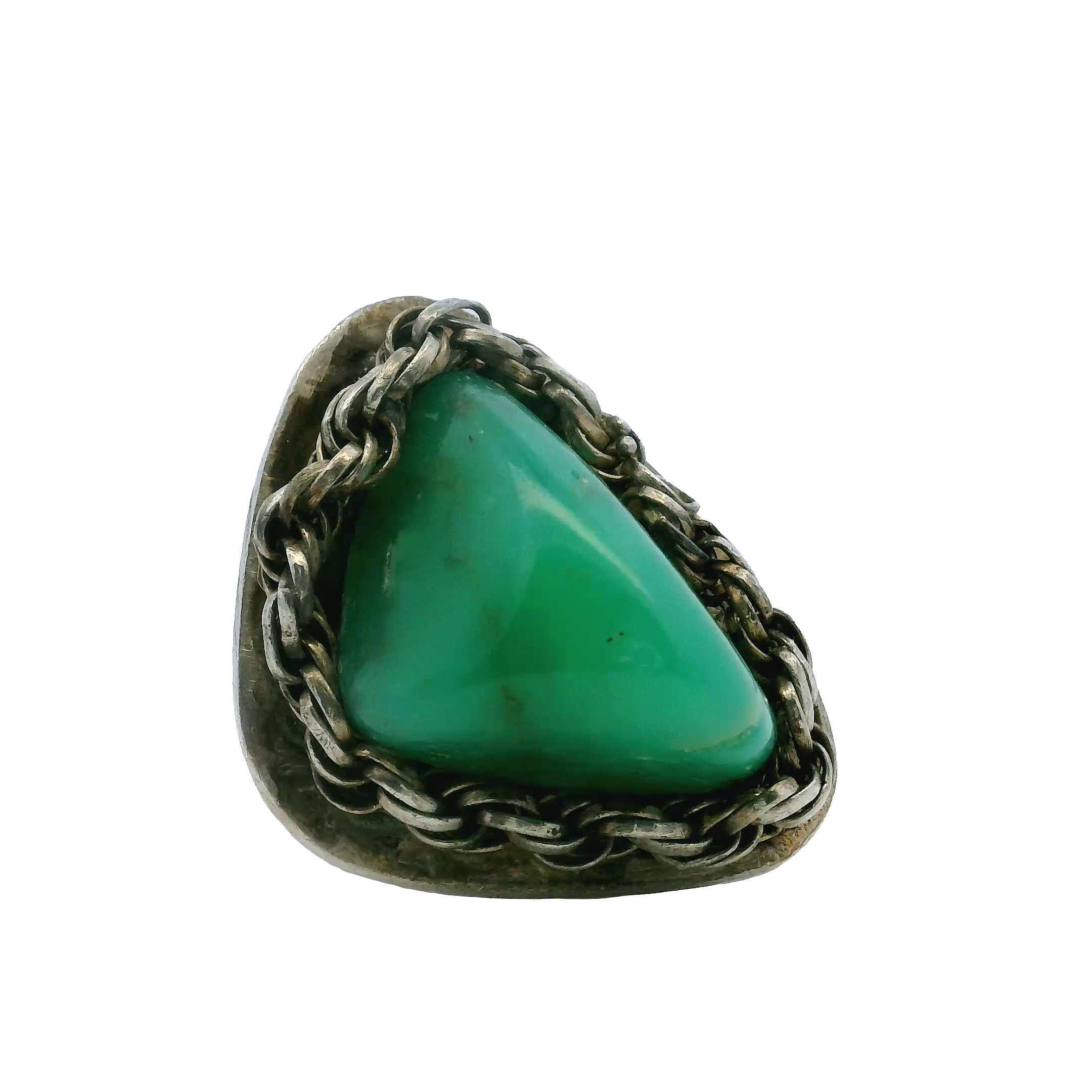 Sterling Chrysoprase Ring