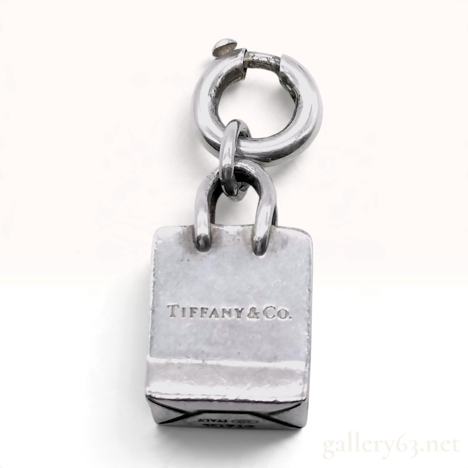 Tiffany & Co. Sterling Silver Shopping Bag Charm