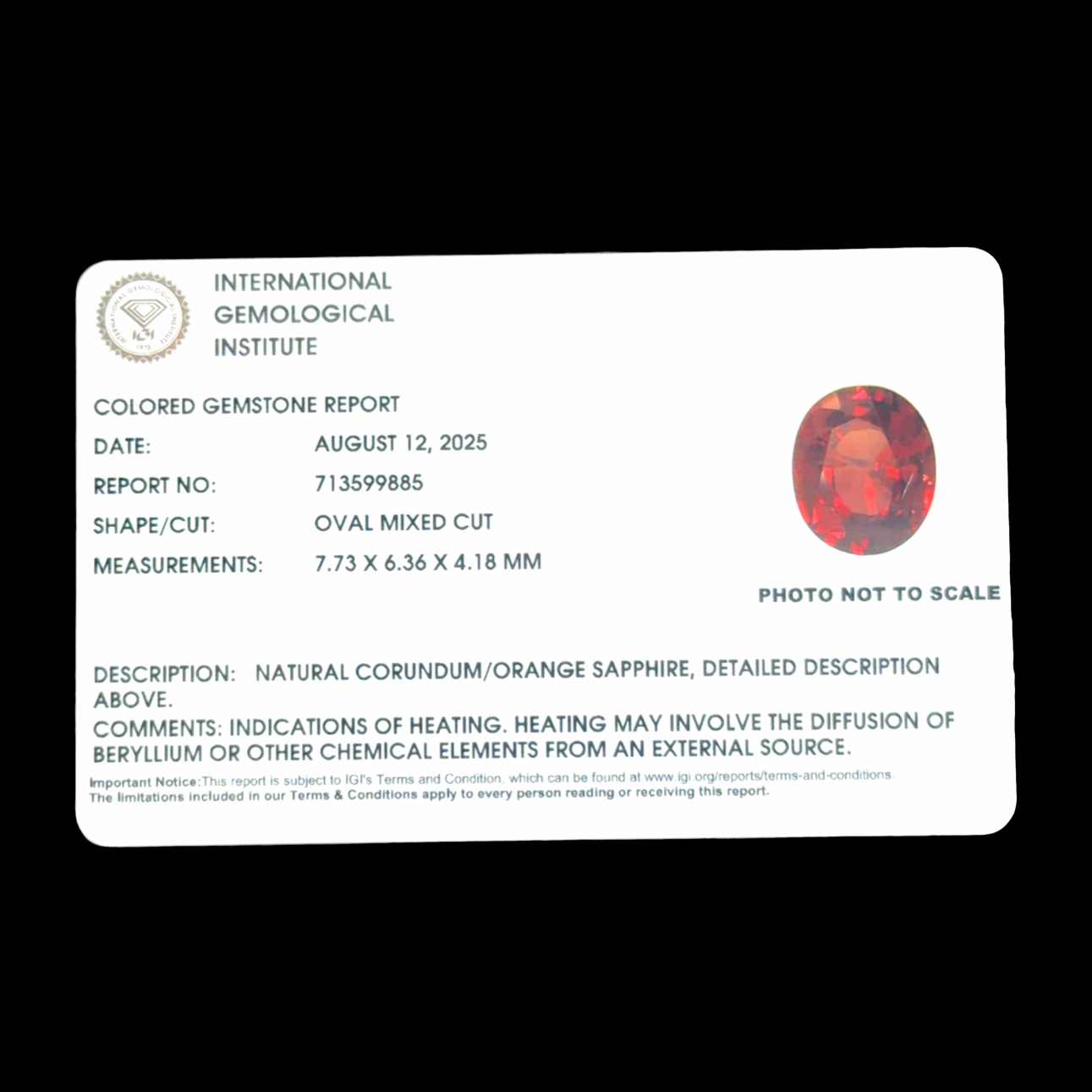 1.77 Carat Certified Sapphire