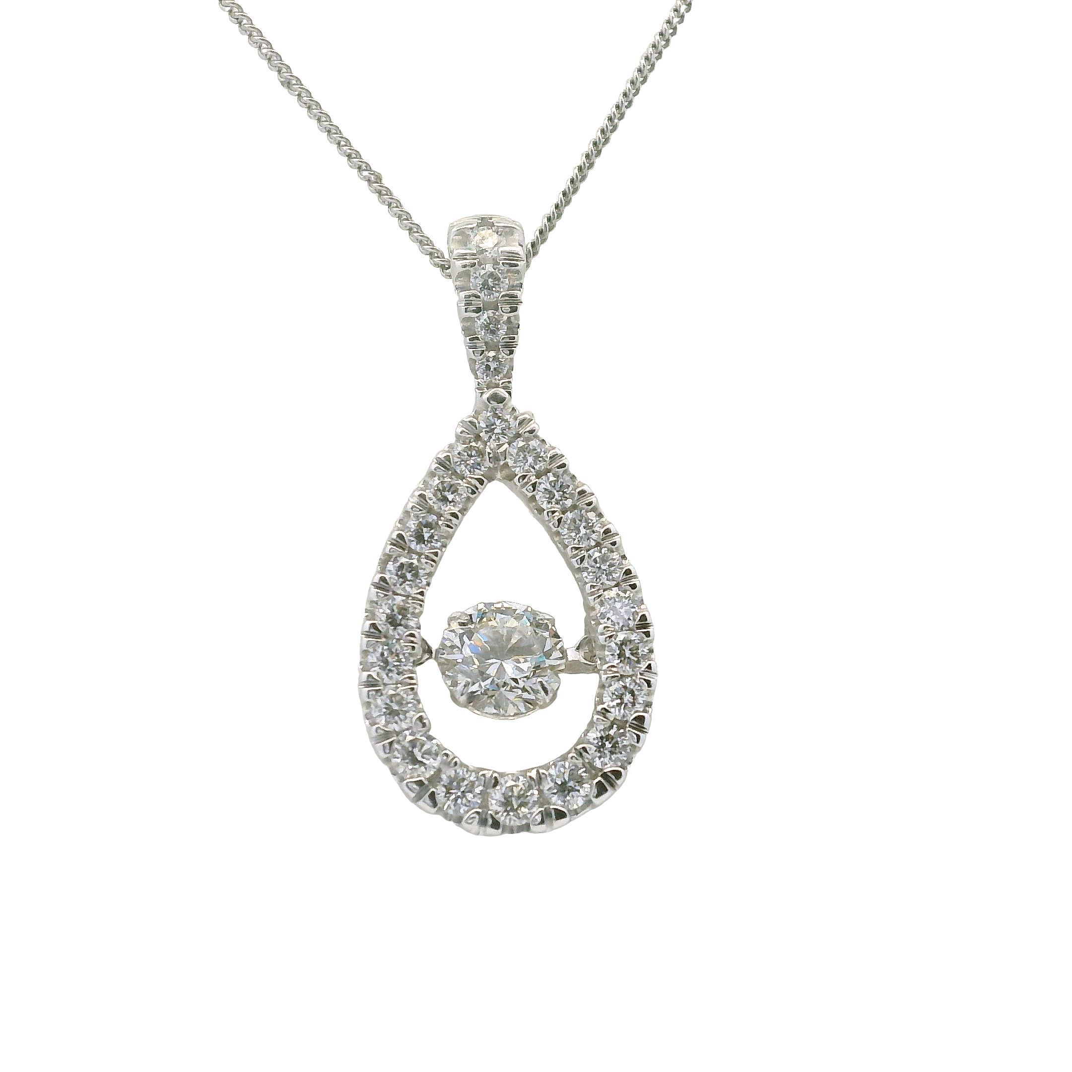 14K Gold Lab Diamond Necklace