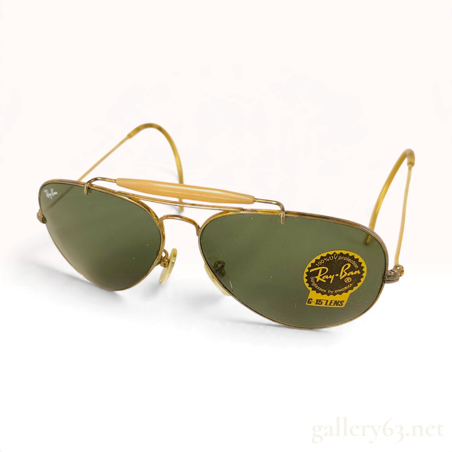 Vintage Ray-Ban Outdoorsman Gold G-15 Sunglasses with Case