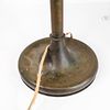 Vintage ornate floral leaded lamp. 16" in diameter. Handel or Unique. Vibrant floral leaded Image - 1