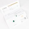 GIA Platinum 1.63ct Colombian Emerald & 0.67ctw Diamond Halo Ring, 7. Pt900 1.63ct F2 Emerald Image - 1