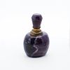 Set of 2 Carved Rock Crystal & Amethyst Perfume Bottles. Set of 2 Carved Rock Crystal &amp; Image - 2