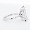 14KWG 10.01 ct H VS1 LG Radiant Diamond Solitaire Ring — IGI Certified. Type of Jewelry: Image - 3