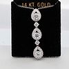 14K White Gold 1.75ctw Lab Grown Diamond Necklace. 14K White Gold Necklace 1.75ctw Lab Grown Image - 2