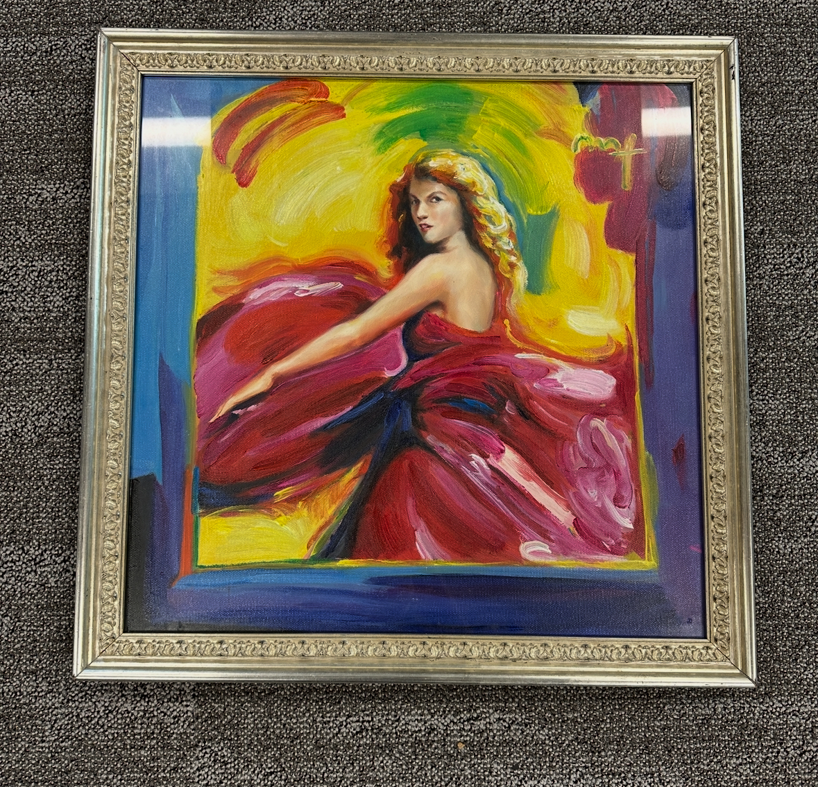 Lot 168 - Original Peter Max original TAYLOR SWIFT acrylic