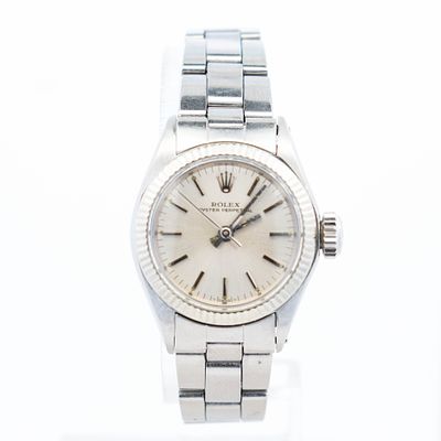 Ladies Rolex Oyster Perpetual M.43584 w/Box. Ladies stainless steel Rolex oyster perpetual model