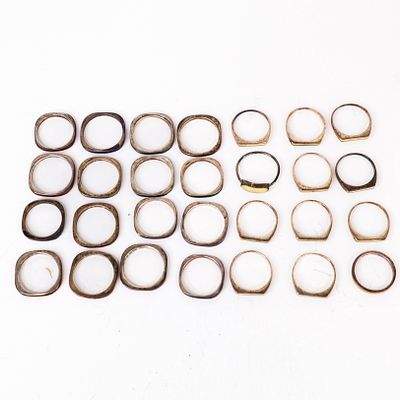 Estate Lot of 28 Vintage Colorful Enamel Sterling Silver Stacking Rings 
We don't have 