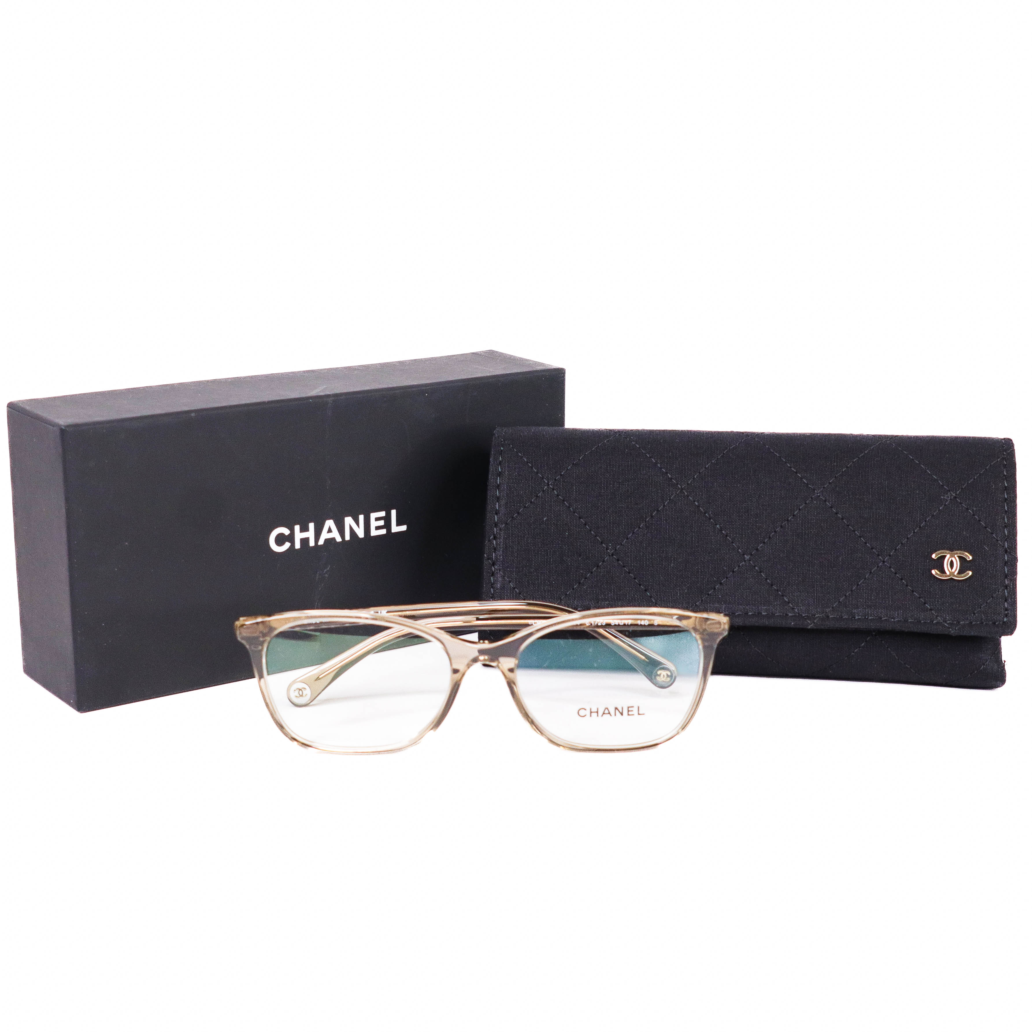 Chanel Sunglasses w/ Box and Case Authentic Chanel black and beige. Polarized with case, box  main image 2