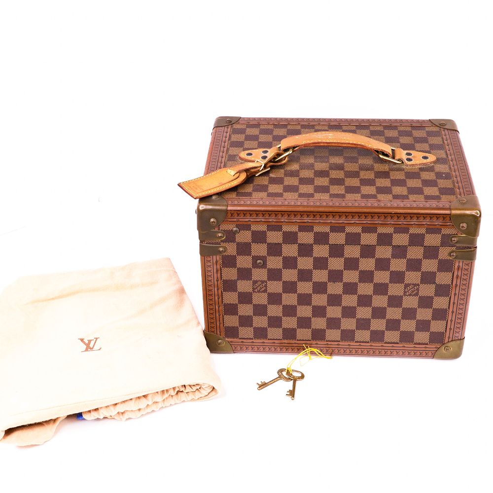 Louis Vuitton Damier Boite Flacons N21828 Trunk Case – Rare Collector Piece. Rare and Authentic 