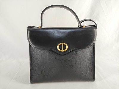 Dior Honeycomb 2WAY Leather Handbag. Dior Honeycomb 2WAY handbag in black leather with subtle 