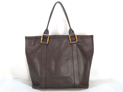 (10519_0349) GUCCI Gucci Tote Bag Bamboo Leather Tote Bag