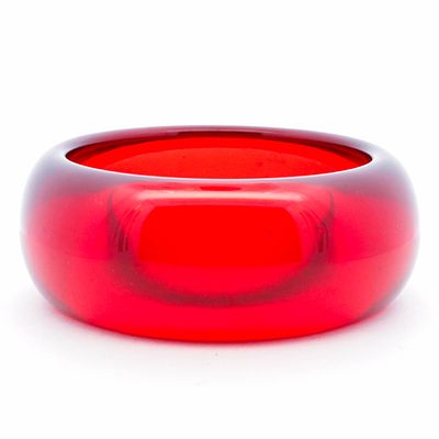 Massive Blood Amber Bangle 85mm Diameter. Massive Blood Amber Bangle 80.6 grams total. 
External 