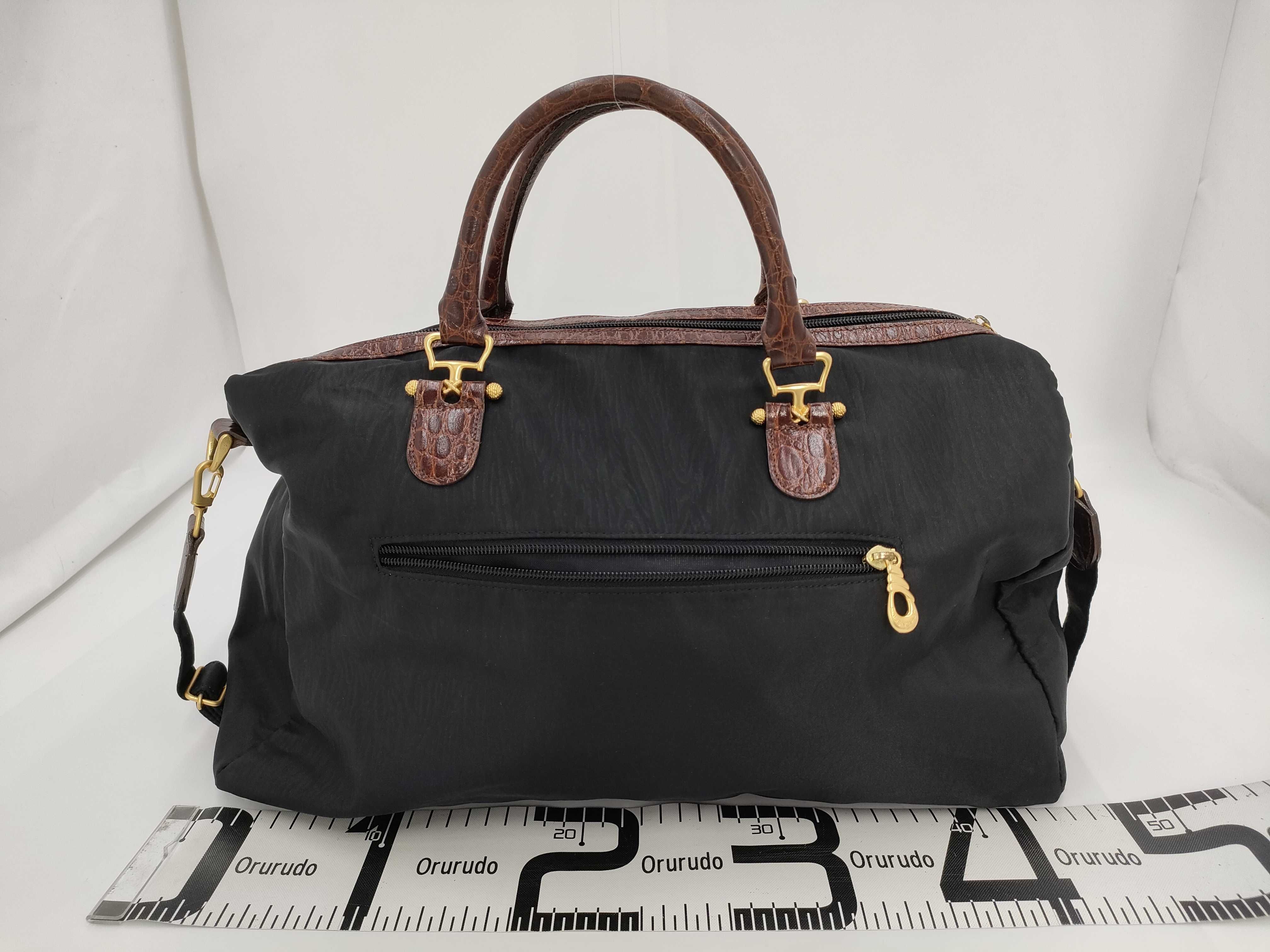 Lot 161 - Early 90s Balenciaga Black Nylon Boston Bag 2way with