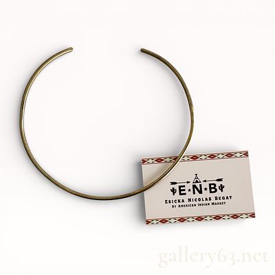 Ericka Nicholas Begay Metal Choker. Ericka Nicholas Begay original choker necklace. Navajo 