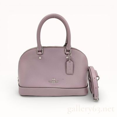 Coach Mauve Pebbled Leather Two-Way Handbag. Coach two-way handbag crafted of mauve pebbled 