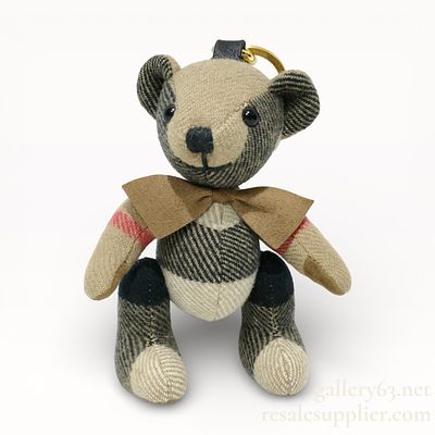 Burberry Teddy Bear Keychain 18cm. Authentic 
Burberry teddy bear keychain featuring patchwork 