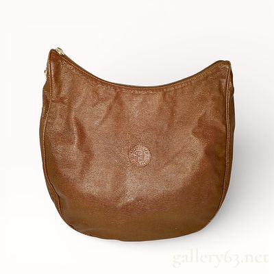 Fendi Vintage Lizard Shoulder Bag. Authentic Fendi vintage shoulder bag crafted of brown lizard 
