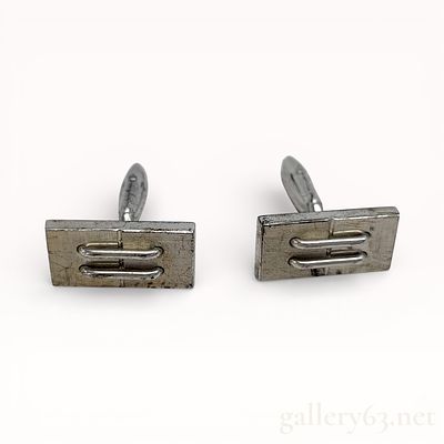 Dunhill Sterling Silver Cufflinks. Pair of Dunhill cufflinks executed in sterling silver. 