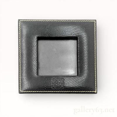 Loewe Anagram Leather Photo Frame. Authentic Loewe Photo frame featuring a square form crafted 