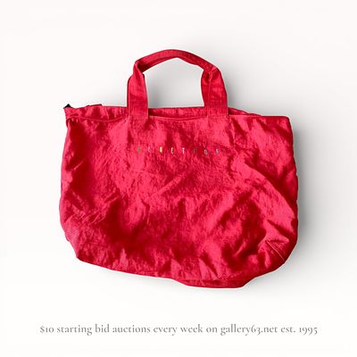 Vintage Benetton Canvas Tote Bag. Canvas tote bag by Benetton, presenting a soft-sided 