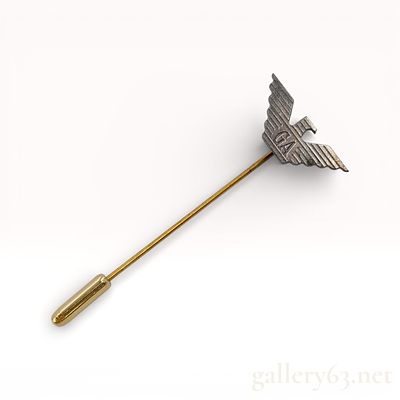 Emporio Armani Eagle Motif Stick Pin. Emporio Armani stick pin featuring a sculptural eagle 