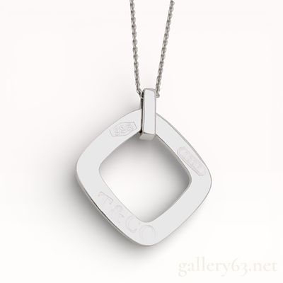 Tiffany&Co. 1837 Montage .925 Silver Necklace. Authentic Tiffany&amp;Co. fine silver chain and a 