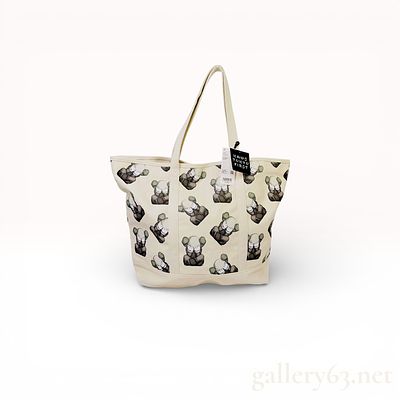 Uniqlo x KAWS Tokyo First Canvas Tote Bag Featuring Allover Companion Print with Tags. this one 