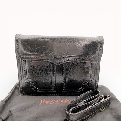 Yves Saint Laurent Leather Perforated Shoulder Bag. Authentic Yves Saint Laurent shoulder bag 