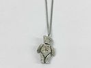Christian Dior Articulated Teddy Bear Necklace. Authentic Christian Dior silvertone metal and Image - 2