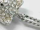 Christian Dior Articulated Teddy Bear Necklace. Authentic Christian Dior silvertone metal and Image - 4