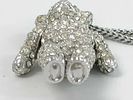 Christian Dior Articulated Teddy Bear Necklace. Authentic Christian Dior silvertone metal and Image - 8