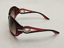 Dior 61 Burgundy Gradient Lens Sunglasses. Dior 61 sunglasses having an oversized rounded frame Image - 3