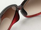Dior 61 Burgundy Gradient Lens Sunglasses. Dior 61 sunglasses having an oversized rounded frame Image - 6