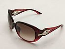 Dior 61 Burgundy Gradient Lens Sunglasses. Dior 61 sunglasses having an oversized rounded frame Image - 7