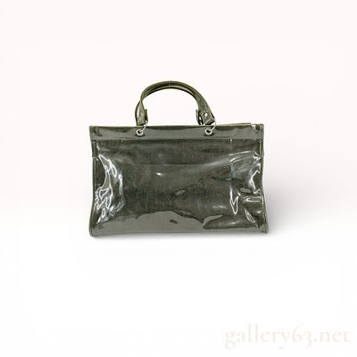 COMME des GAR&Ccedil;ONS Tricot PVC Coated Tote Bag in great condition