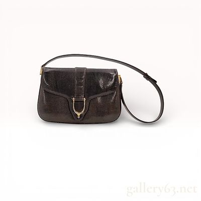 Rare Gucci Lizard Leather Bag None for sale online. Authentic Gucci one shoulder bag in dark 