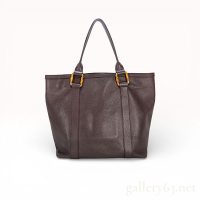 Gucci Tote Bag Bamboo Leather Tote Bag